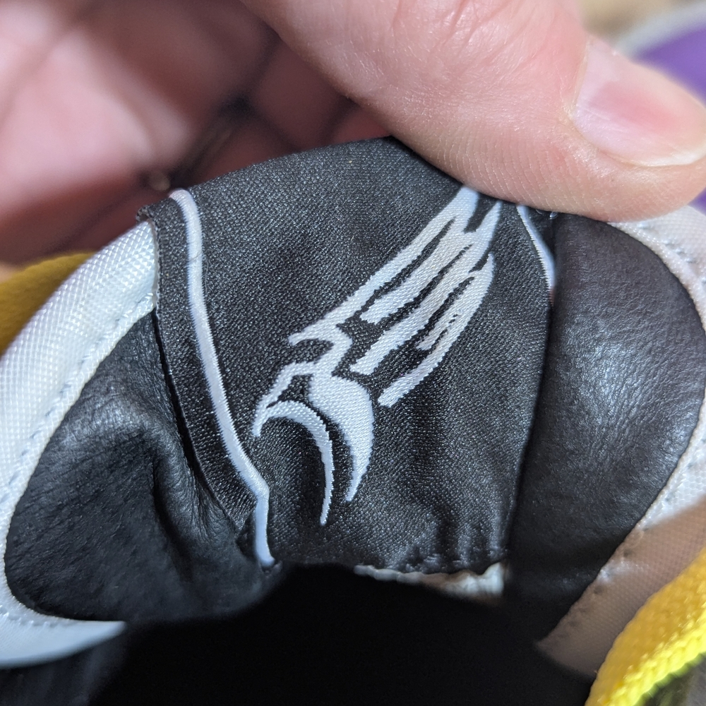 Roberto Cavalli Sport Leather Purple and Silver Sneakers Maximalist M 8.5 W 10 - Picture 10 of 11